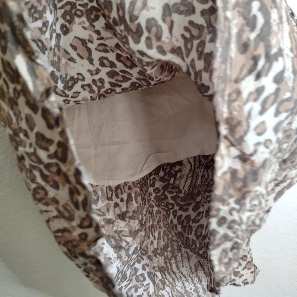 Spell & The Gypsy Ada Animal Print Linen Cami Tank Top Brown sz S - Picture 7 of 9